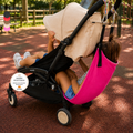 Asiento auxiliar para carrito bebé | Universal stroller toddler seat | Hamaca para viaje | Handmade | Pink