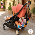 Asiento auxiliar para carrito bebé | Universal stroller toddler seat | Hamaca para viaje | Handmade | Colorfull