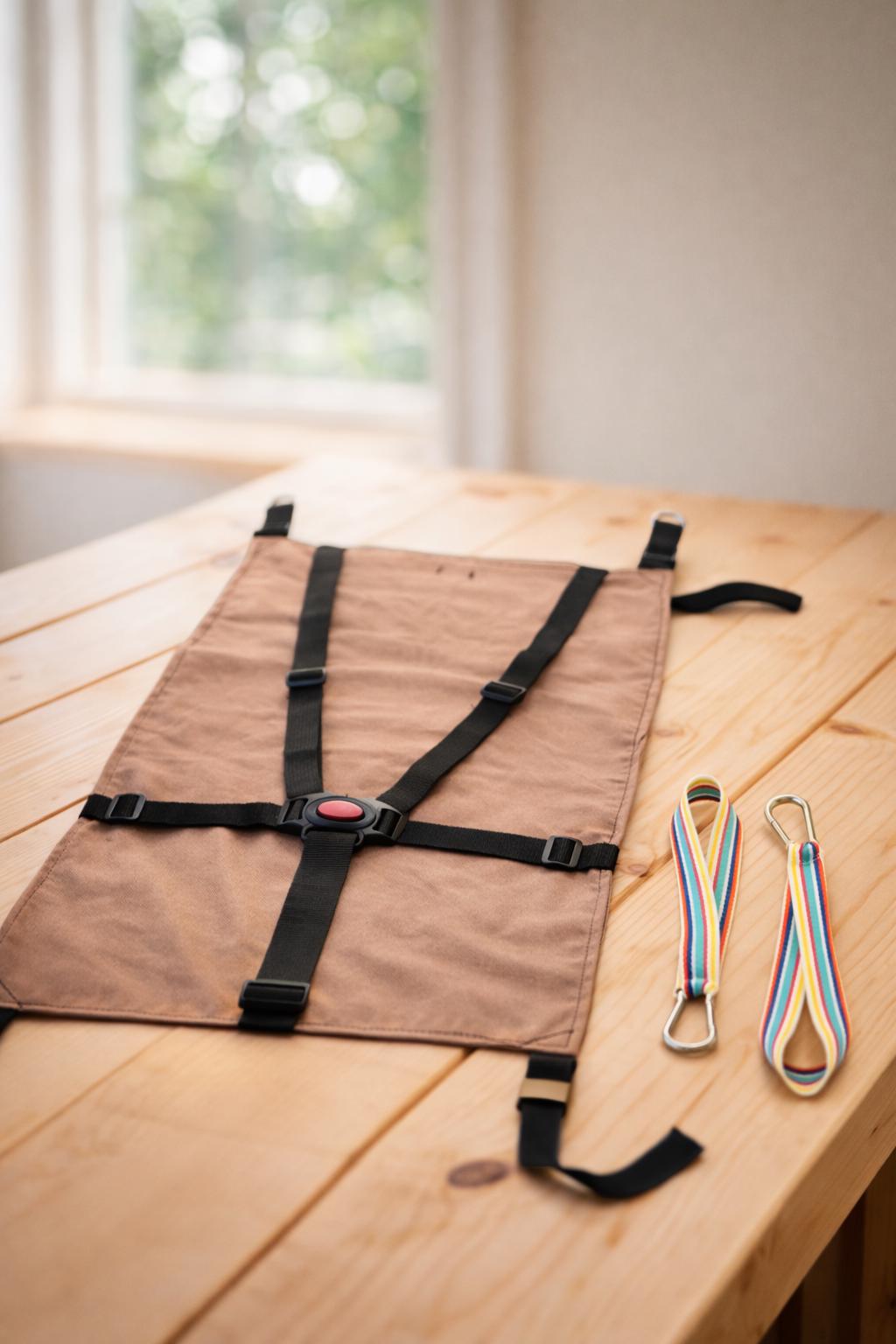Asiento auxiliar para carrito bebé | Universal stroller toddler seat | Hamaca para viaje | Handmade  | Brown