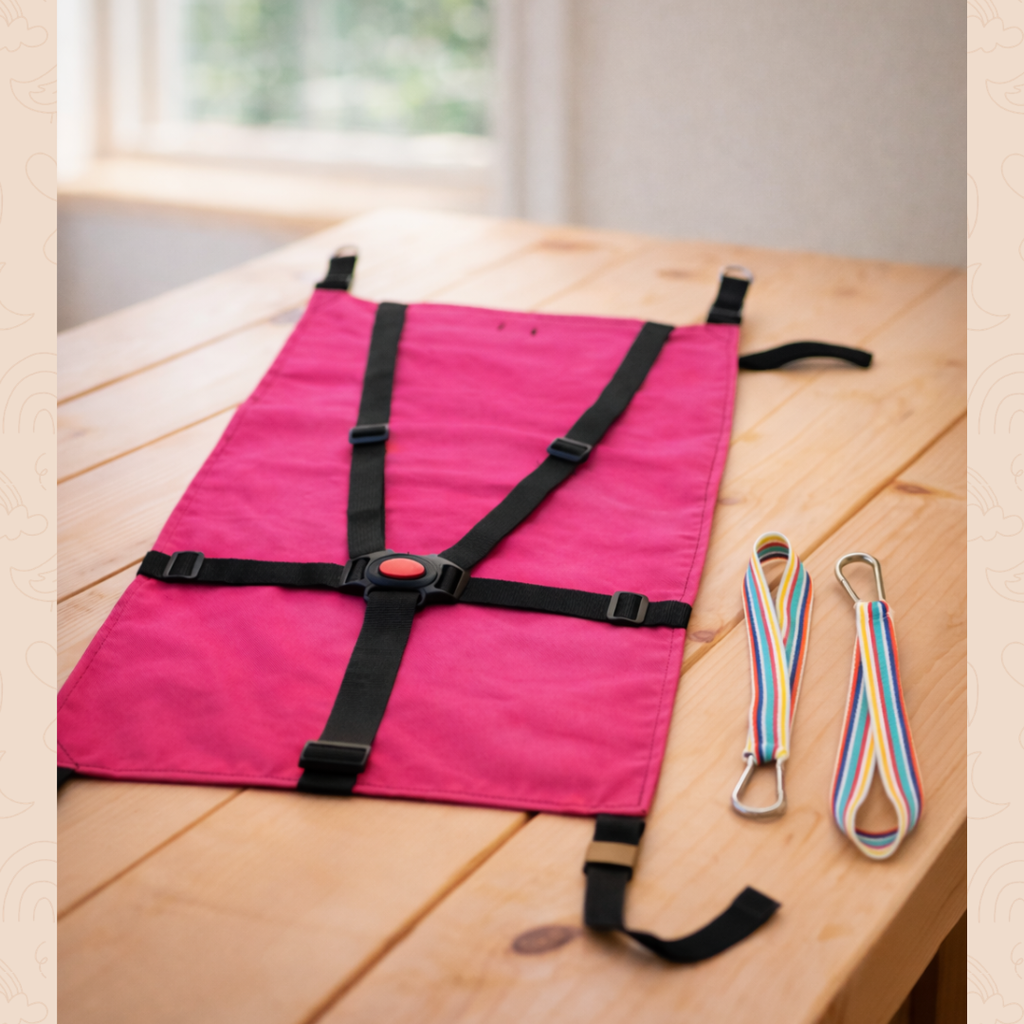 Asiento auxiliar para carrito bebé | Universal stroller toddler seat | Hamaca para viaje | Handmade | Pink