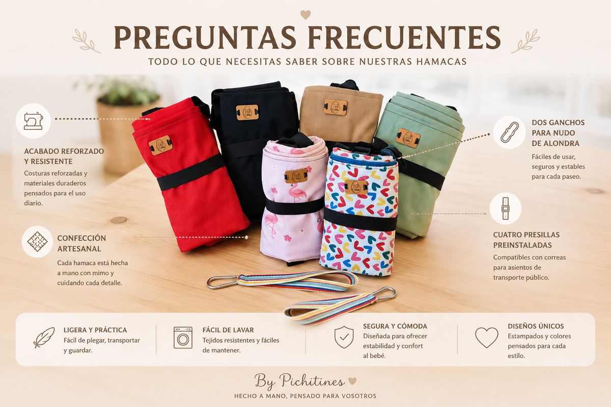 Asiento auxiliar para carrito bebé | Universal stroller toddler seat | Hamaca para viaje | Handmade | Beige Vichy